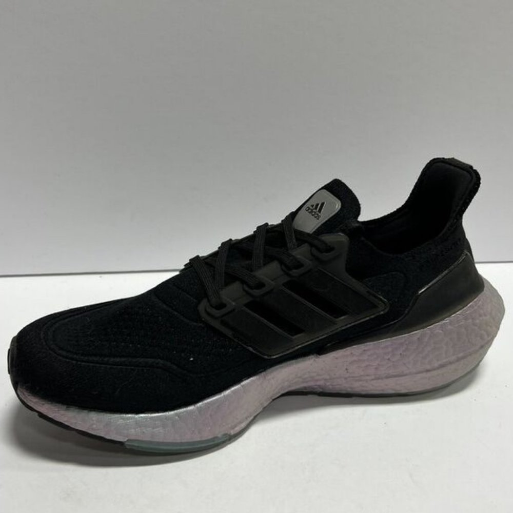 adidas Women's Ultraboost 21 Black Running Shoes, Size 9 M